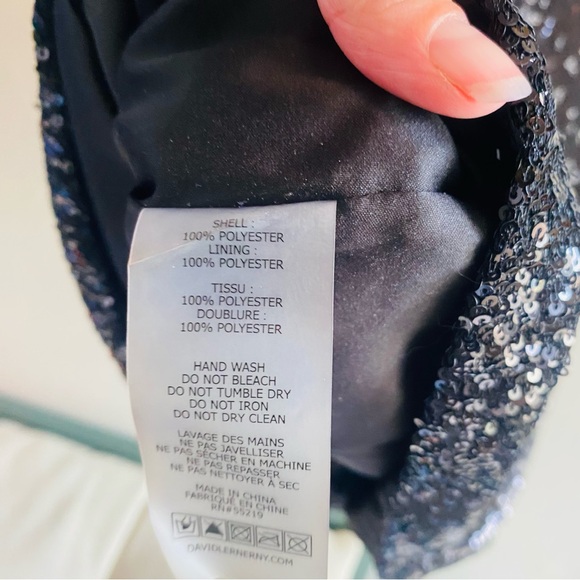 DAVID LERNER CHRISSY Sequin Cami camisole V-NECK - Picture 11 of 11